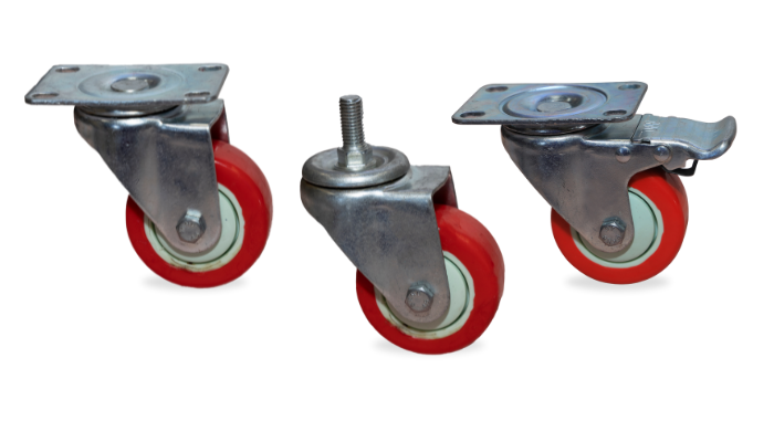 We produce high-quality castor wheels for reliable movement across various applications, offering diverse sizes, materials, and configurations to meet specific needs.
