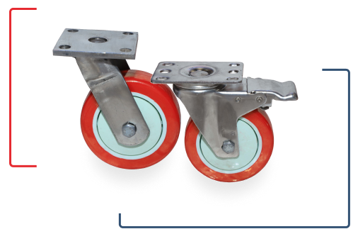 light medium duty castor wheel